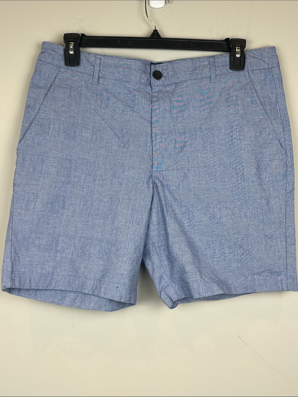 EUC Ben Sherman Light Blue Men's Casual Stretch Chino Shorts Inseam 7.5" Size 36
